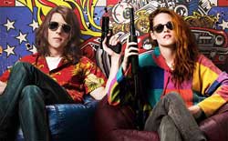 Jesse Eisenberg and Kristen Stewart chill in the 2015 top action comedy American Ultra.