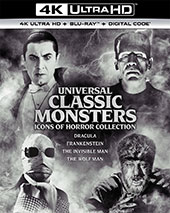 Universal Classic Monsters Icons of Horror Collection 4K Blu-Ray Cover