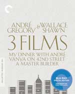 Criterion Collection Blu-Ray Cover for André Gregory and Wallace Shawn: 3 Films