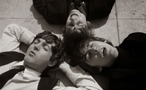 Paul McCartney, George Harrison and Ringo Starr lay down to rest after A Hard Day's Night.