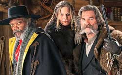 Samuel L. Jackson, Jennifer Jason Leigh and Kurt Russell join a sublime band of ne'er-do-wells in the top 2015 Western The Hateful Eight.