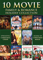 DVD Cover for the 10 Movie Holiday Romance Pack