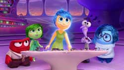 The emotions get their day in the top 2015 animated film Inside Out.