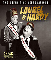 Laurel & Hardy: The Definitive Restorations Blu-Ray Cover