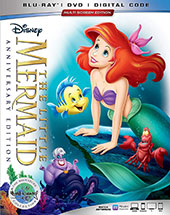 The Little Mermaid Anniversary Edition Blu-Ray Cover