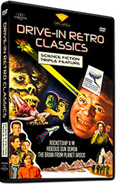 Drive-In Retro Classics: Science Fiction Triple Feature DVD Cover