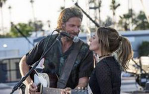 Bradley Cooper and Lady Gaga make beautiful music together in the top 2018 drama, A Star is Born