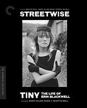 Streetwise / Tiny: The Life of Erin Blackwell Criterion Collection Blu-Ray Cover