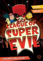 League of Super Evil Season 1, Volumes 1 and 2 DVD Cover